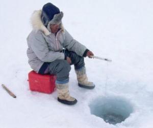 Puzzle πάγος αλιεία